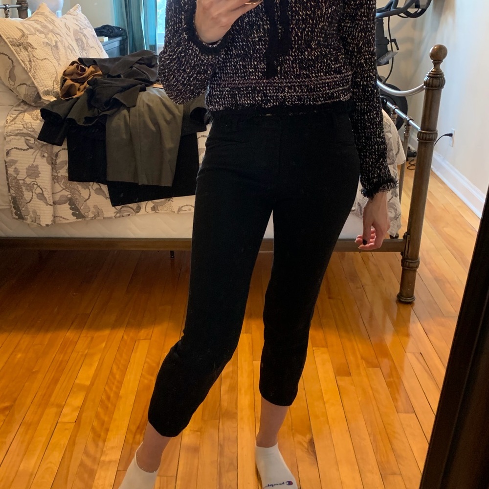 Club Monaco textured black pants
